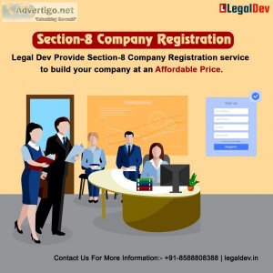 Get section-8 company registration process easy by legal dev