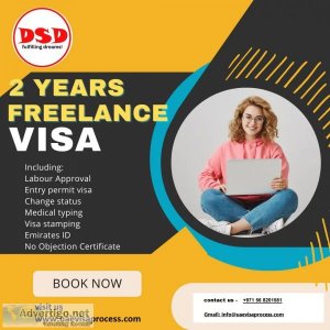 Get 2 years freelance visa in dubai | contact us +971568201581