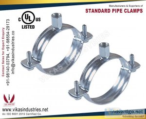 Pipe clamps manufacturers suppliers exporters in india punjab lu