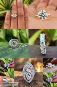 Nakshujewels - moissanite engagement ring | designer wedding rin