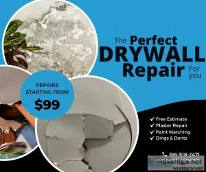 Expert drywall repair service in new york - patch it up