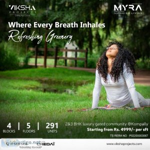 2 bhk flats for sale in kompally | myra project