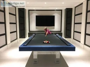 Glass pool table