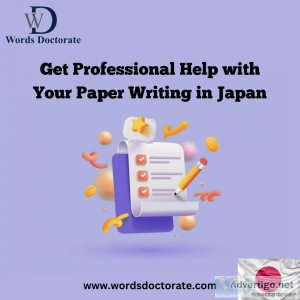 Get professional help with your paper writing in japan