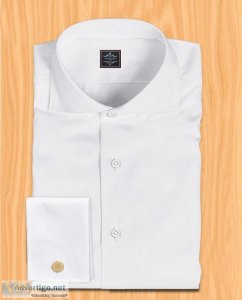 Cutaway collar dress shirt | white men?s dress