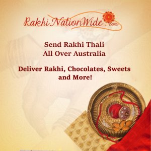 Online rakhi thali delivery to australia - shop now