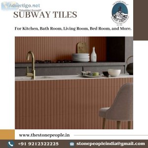 Premium quality s subway tiles in delhi by the stone people