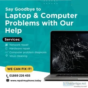 Laptop repair services in bicester- repair my phone today