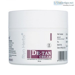De-tan cream - sun tan removal - 200 gms - riyo herbs