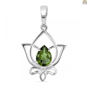 Natural wholesale silver moldavite jewelry