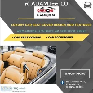 Luxury car seat cover design and features - r adamjee co