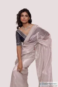 Designer tissue sarees