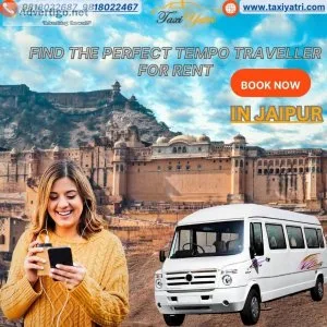 12-seater tempo traveller rentals in jaipur with taxiyatri