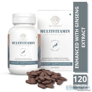 100% organic ginseng multivitamin and multimineral tablets