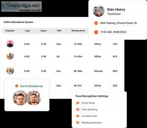 Flowace online attendance tracking