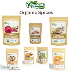 Buy 100 % natural organic spices in india | organic zing