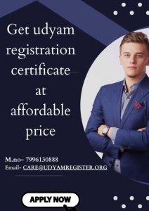Get udyam registration certificate at affordable price