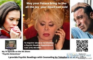 Psychic readings by telephone or at my office with valerie morri