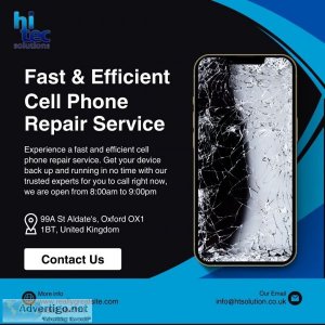 Fast & efficient cell phone repair service in oxford