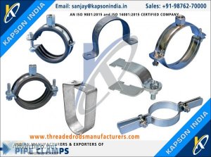 Pipe clamps manufacturers exporters in india http://wwwthreadedr