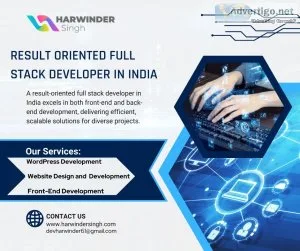 Result oriented full stack developer in india