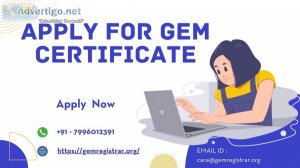 Apply for gem certificate