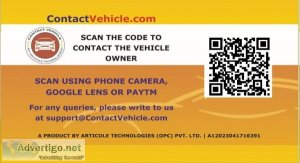 Contactvehiclecom qr tags for safety of your car by articole tec