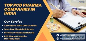 Top pcd pharma franchise companies in india