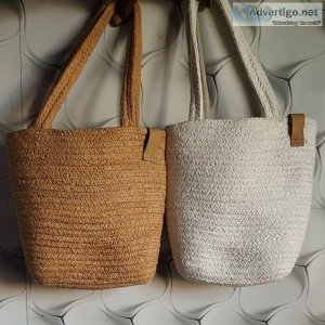 Stylish jute tote bags for eco-fashion lovers