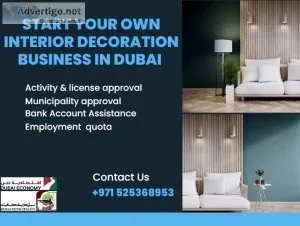 Start your own interior decoration business in dubai