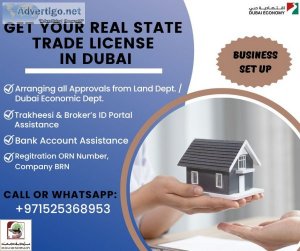 Get your real estate trade license in dubai