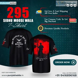 Sidhu moose wala t shirt 295 at punjabi adda