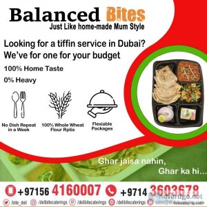 Home-style tiffin meal plans from deli bite catering dubai