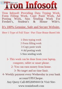 Freelancer part time home based jobs