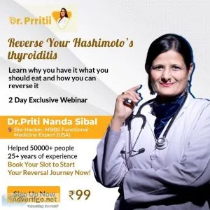 Best functional medicine doctor in india: dr priti nanda sibal