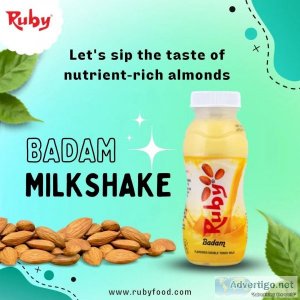 Best refershing drink ruby badam milk