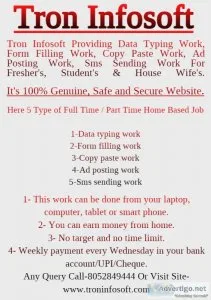 Fresher part time home based online data entry jobs