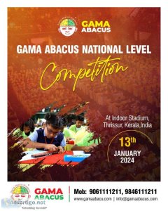 Gama abacus provides the no1 abacus classes thrissur
