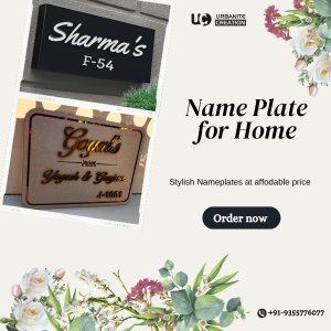 Name plate for home