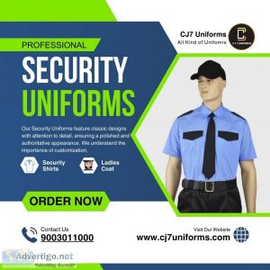 Cj7 uniforms offers security uniforms in chennai