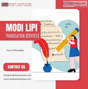 Professional modi lipi translation services in mumbai, india