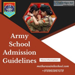 Army school admission guidelines