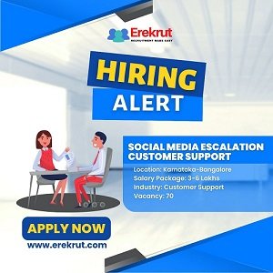 Social media escallation customer support job