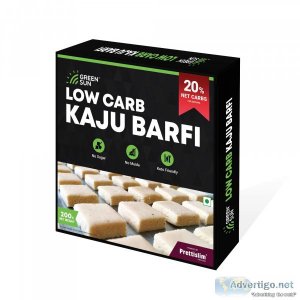 Green sun low carb kaju barfi | 200 g | 2 g net carb
