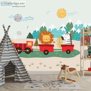 Online kids room wallpaper | vibrant kids wallpapers