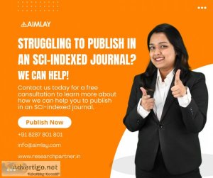 Publish your research paper in sci indexed journals