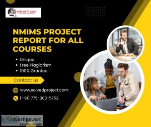 Nmims project report for all courses