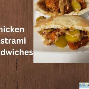 Chicken pastrami sandwiches