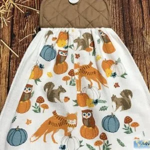 Fall Animals and Wildlife Kitchen Towels
