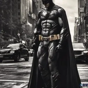 batman walking around new york city print